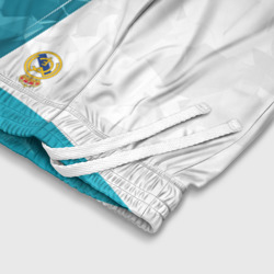 Шорты с принтом Реал Мадрид Real Madrid для ребенка, вид на модели спереди №4. Цвет основы: белый