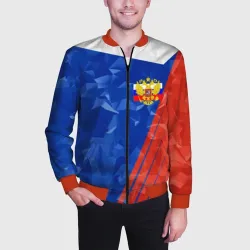 Мужской бомбер 3D Russia - Tricolor Collection - фото 2