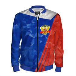 Мужской бомбер 3D Russia - Tricolor Collection