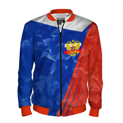 Мужской бомбер 3D Russia - Tricolor Collection