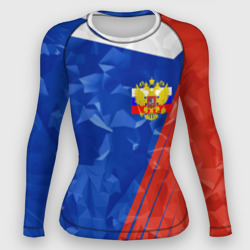 Женский рашгард 3D Russia - Tricolor Collection