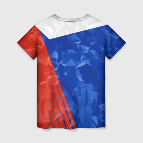 Женская футболка 3D Russia - Tricolor Collection, цвет 3D печать - фото 2