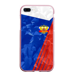 Чехол для iPhone 7Plus/8 Plus матовый Russia - Tricolor Collection
