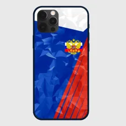 Чехол для iPhone 12 Pro Max Russia - Tricolor Collection