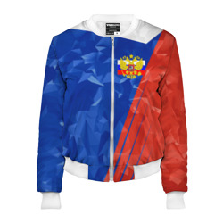 Женский бомбер 3D Russia - Tricolor Collection