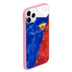 Чехол для iPhone 11 Pro Max матовый Russia - Tricolor Collection - фото 2