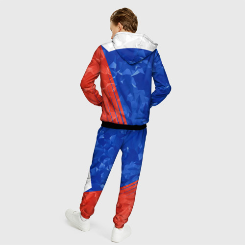 Мужской костюм 3D Russia - Tricolor Collection, цвет черный - фото 4