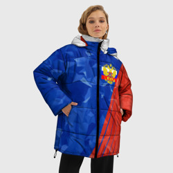 Женская зимняя куртка Oversize Russia - Tricolor Collection - фото 2