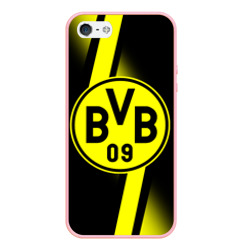 Чехол для iPhone 5/5S матовый FC Borussia 2018 Storm