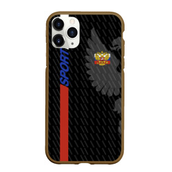 Чехол для iPhone 11 Pro матовый Russia - Black Collection