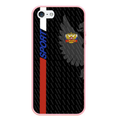 Чехол для iPhone 5/5S матовый Russia - Black Collection