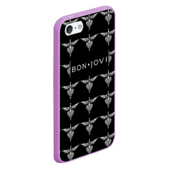 Чехол для iPhone 5/5S матовый Bon Jovi - фото 2