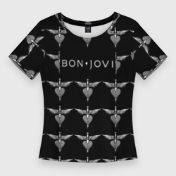Женская футболка 3D Slim Bon Jovi