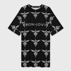 Платье-футболка 3D Bon Jovi