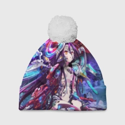 Шапка 3D c помпоном Космическое ониме