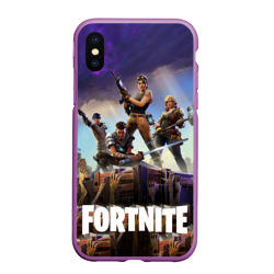 Чехол для iPhone XS Max матовый Fortnite