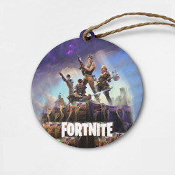Деревянная игрушка круг Fortnite