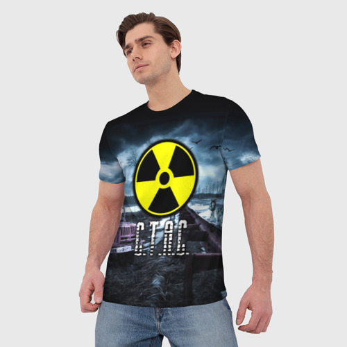 Мужская футболка 3D S.T.A.L.K.E.R. - С.Т.А.С. - фото 3