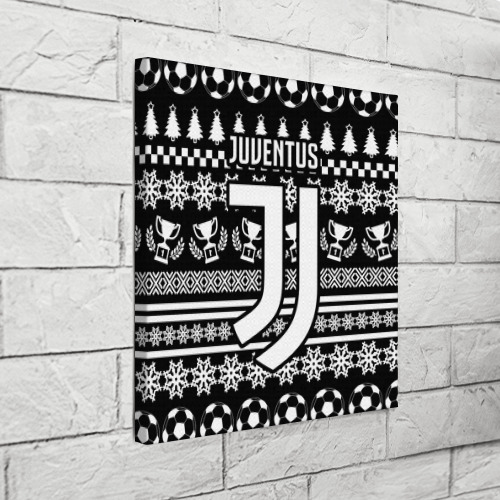 Холст квадратный JUVENTUS / ЮВЕНТУС НОВОГОДНИЙ - фото 3