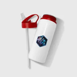Бутылка для воды с трубочкой Linkin Park, Честер - фото 2