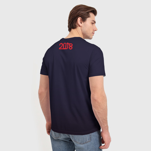 Мужская футболка 3D Новый год 2018, цвет 3D печать - фото 4