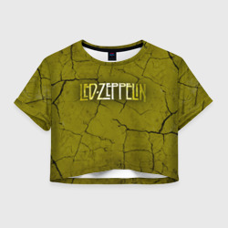 Женская футболка Crop-top 3D Led Zeppelin