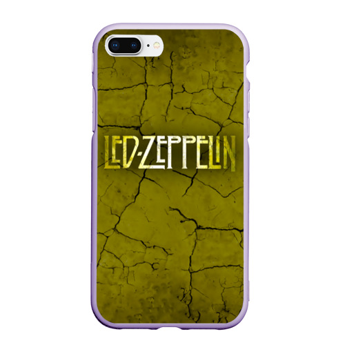 Чехол для iPhone 7Plus/8 Plus матовый Led Zeppelin, цвет светло-сиреневый