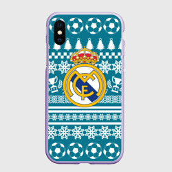 Чехол для iPhone XS Max матовый Ronaldo 7 Новогодний