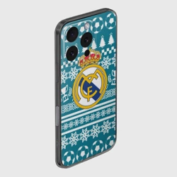 Чехол для iPhone 16 Pro силиконовый с защитой камеры Ronaldo 7 Новогодний - фото 2