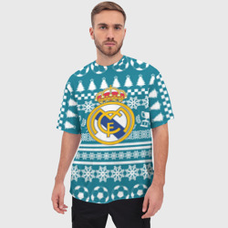 Мужская футболка oversize 3D Ronaldo 7 Новогодний - фото 2