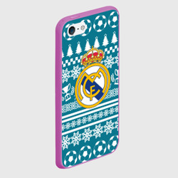 Чехол для iPhone 5/5S матовый Ronaldo 7 Новогодний - фото 2