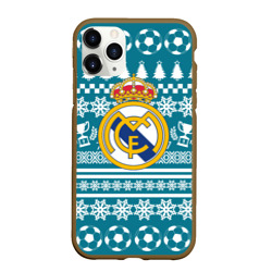 Чехол для iPhone 11 Pro Max матовый Ronaldo 7 Новогодний