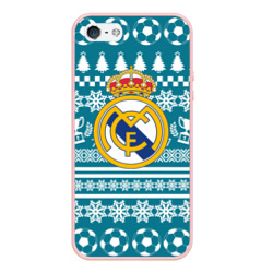 Чехол для iPhone 5/5S матовый Ronaldo 7 Новогодний