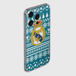 Чехол для iPhone 15 Pro силиконовый с защитой камеры Ronaldo 7 Новогодний - фото 2