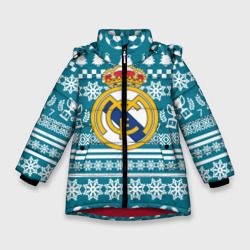 Зимняя куртка для девочек 3D Ronaldo 7 Новогодний