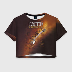 Женская футболка Crop-top 3D Led Zeppelin