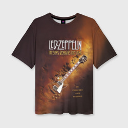 Женская футболка oversize 3D Led Zeppelin