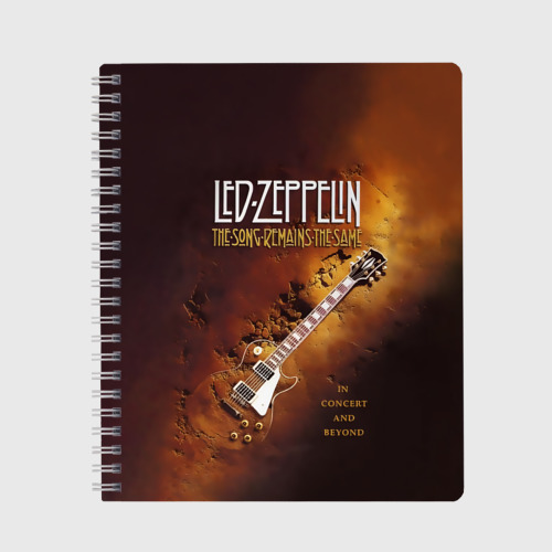 Тетрадь Led Zeppelin, цвет клетка