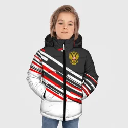 Зимняя куртка для мальчиков 3D Russia - Black and White - фото 2