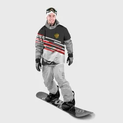 Накидка на куртку 3D Russia - Black and White