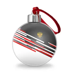 Ёлочный шар Russia - Black and White
