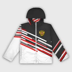 Женская ветровка 3D Russia - Black and White