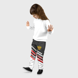 Детские брюки 3D Russia - Black and White - фото 2