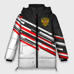 Женская зимняя куртка Oversize Russia - Black and White
