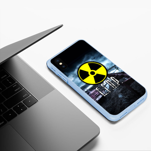 Чехол для iPhone XS Max матовый S.T.A.L.K.E.R. - Е.Г.О.Р, цвет голубой - фото 5