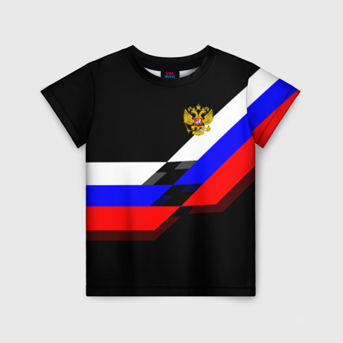 Детская футболка 3D RUSSIA - Black Collection