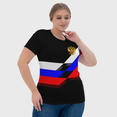 Женская футболка 3D RUSSIA - Black Collection - фото 6