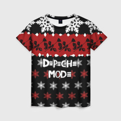 Женская футболка 3D Праздничный Depeche Mode
