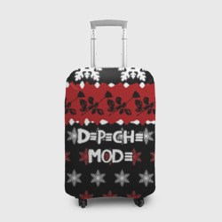 Чехол для чемодана 3D Праздничный Depeche Mode