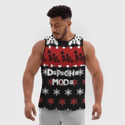 Мужская спортивная майка 3D Праздничный Depeche Mode - фото 2
